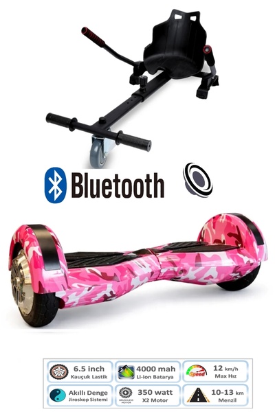 CityMate Smart Balance Elektrikli Kaykay Hoverboard 8.5inch + Hoverkart Set A...