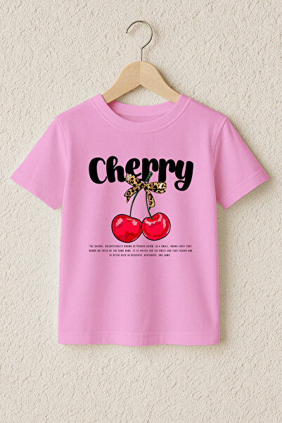 MYADA Μπλουζάκι με στάμπα κεράσια, 100% βαμβάκι, υψηλής ποιότητας 23497