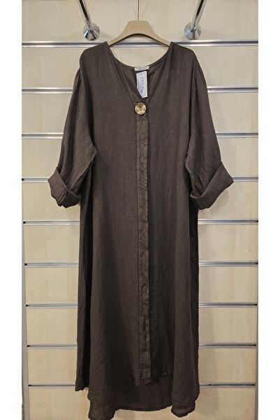 Park Moda Ιταλικό Μακρύ Φόρεμα K Λινό