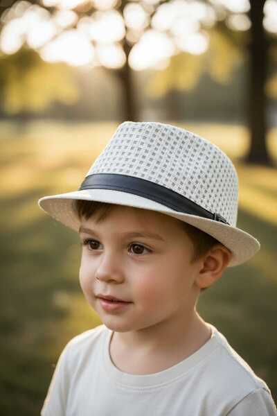 Aware Time قبعة جاكسون كاوبوي فيدورا للأطفال من عمر 3 إلى 6 سنوات للجنسين