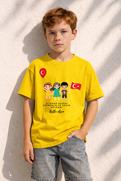 MYADA 23 Απριλίου Τυπωμένο 100% βαμβακερό μπλουζάκι υψηλής ποιότητας 40028