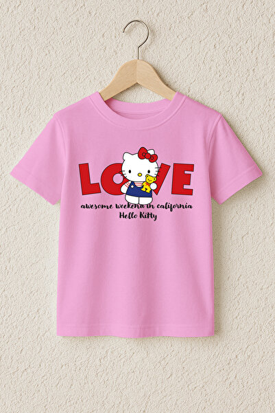 MYADA Tricou premium din bumbac 100% imprimat Love Kity 23532