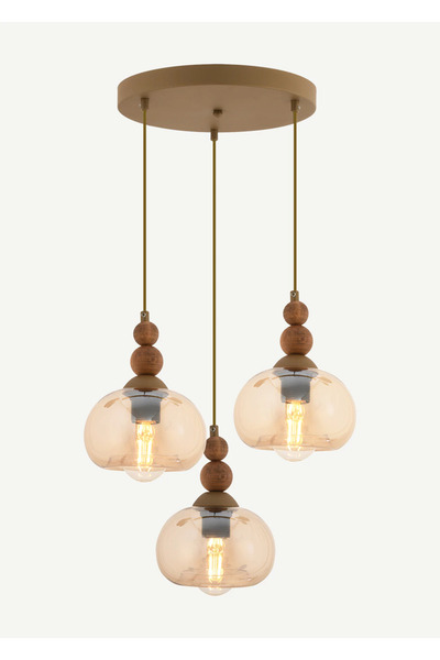 Bella Maison Elise 3'lü Yuvarlak Avize Eskitme (30x90 cm)