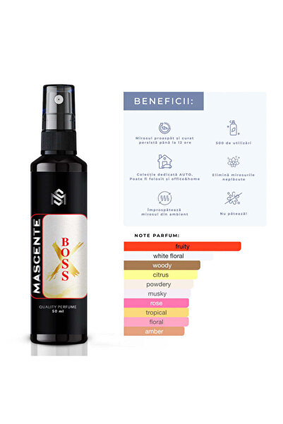 MASCENTE XBOSS Parfum Auto + Bradut gratuit - Inspirat de Hugo Boss Bottled N...