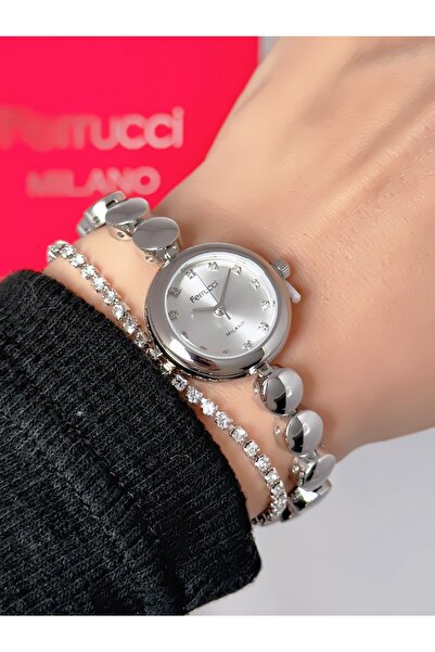 Ferrucci Steel Strap Minimal Case 2 Year Warranty 3 Atm Waterproof Women's Wr...