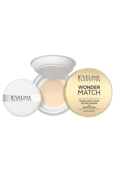 Eveline Cosmetics Wonder Match, Pudră de fixare liberă, Translucidă, 6 g