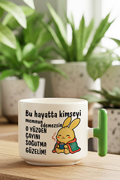 giftkonsept Kimseyi Memnun Edemezsin Yazılı Sevimli Tavşan Baskılı Eğlenceli ...