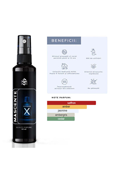 MASCENTE SOVAGE X Parfum auto + Bradut gratuit - Inspirat de DIOR Sauvage