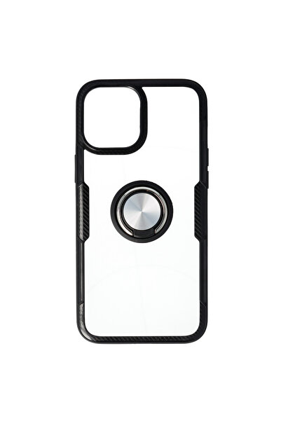 SEP Husa TPU+PC Carbon Ring Case Apple iPhone 12 Pro Max Negru