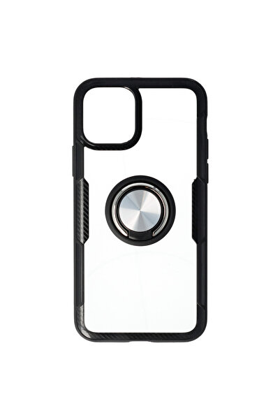 SEP Husa TPU+PC Carbon Ring Case Apple iPhone 11 Pro Negru