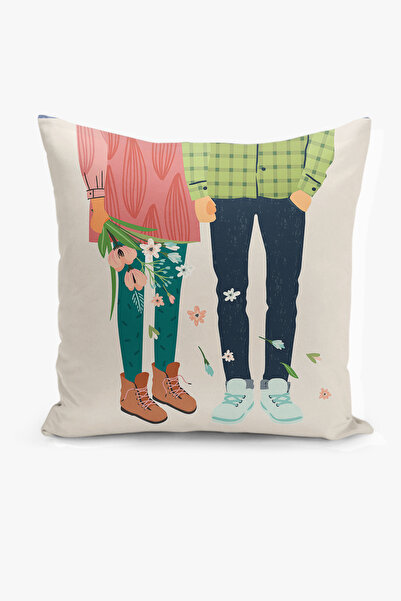 Filamente غطاء وسادة بطباعة رقمية على الوجهين - نمط العشاق