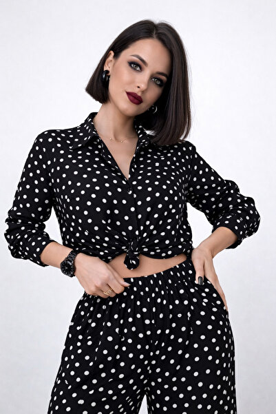 Kureyzibies Women'S+Polka Dot+Pattern+High+Waist+Pants+Suit