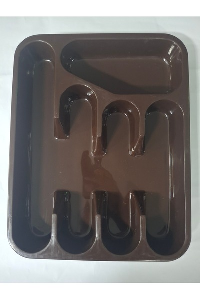 sterk Plastic cutlery holder, for drawer 33x25x4cm Brown
