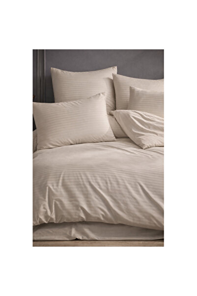 Lief Home Set cuvertură dublă din bumbac cu dungi din satin, în cutie, 200x22...