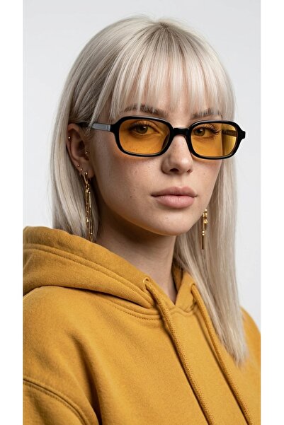 JULIANO Simmi Black Yellow Sunglasses