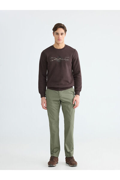 LC Waikiki Khaki Standard Fit Men's Chino Trousers