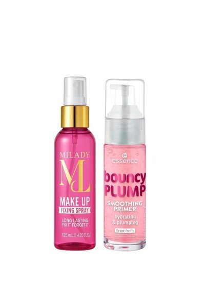 B H BIO HAIR مجموعة برايمر ومثبت مكياج للمسام الواسعة - قطعتان