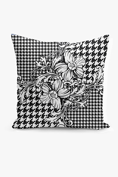 Filamente Κάλυμμα μαξιλαριού διπλής όψης με ψηφιακή εκτύπωση - Ασπρόμαυρο / Μ...