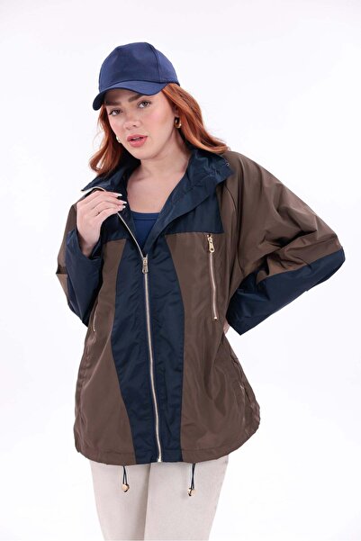 Yeys Shop Premium Kalite Renk Bloklu Ceket