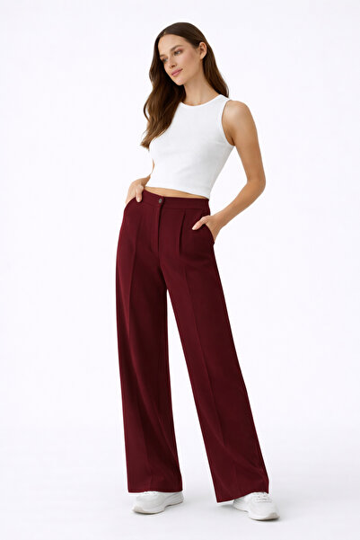 mezozoik Palazzo Wide Leg Oversize Comfortable Wide Cut Women's Trousers