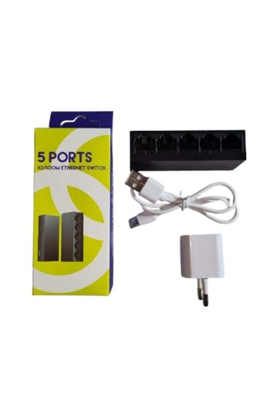 SATCOM Mini Switch Ethernet cu 5 porturi
