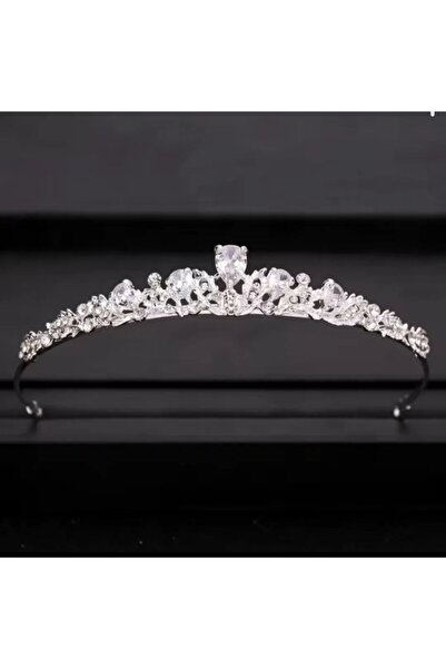 OEM Princess style bridal crown – Zirconia crystals, diaphanous and elegant m...