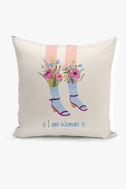 Filamente غطاء وسادة بطباعة رقمية على الوجهين - تصميم زهور ونساء