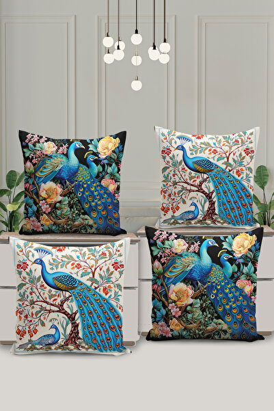 Filamente Σετ 4 καλύμματα μαξιλαριών διπλής όψης με ψηφιακή εκτύπωση, με σχέδ...