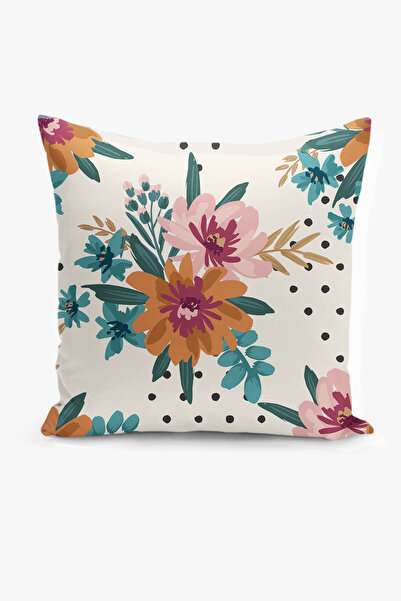Filamente غطاء وسادة مطبوع رقميًا على الوجهين - نمط زهور