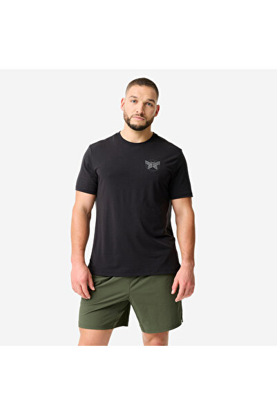 Decathlon Domyos Erkek Spor Tişörtü - Siyah/Gri