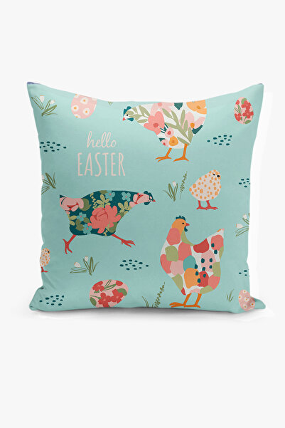 Filamente مزدوج الوجهين طباعة رقمية غطاء وسادة - الربيع / عيد الفصح / عيد الف...