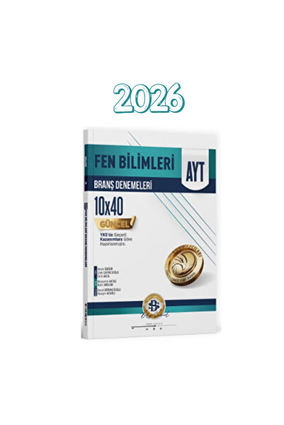Bilgi Sarmal Yayınları Bilgi Sarmal AYT Fen Bilimleri 10 x 40 Branş Denemeler...