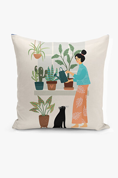 Filamente غطاء وسادة بطباعة رقمية على الوجهين - عيد الأم / يوم الأم