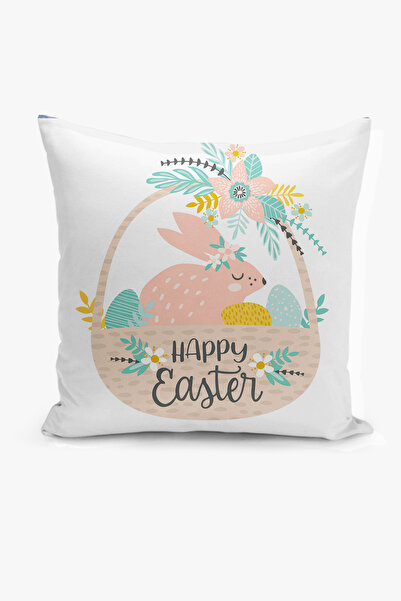 Filamente Reversible Digital Print Cushion Cover - Spring / Easter / Happy Ea...