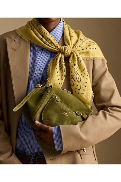 Markiz Takı Kujten Model Yellow Color Four Seasons Thin 70*70 Scarf