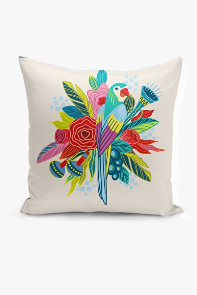 Filamente Κάλυμμα μαξιλαριού διπλής όψης με ψηφιακή εκτύπωση - Σχέδιο λουλουδ...