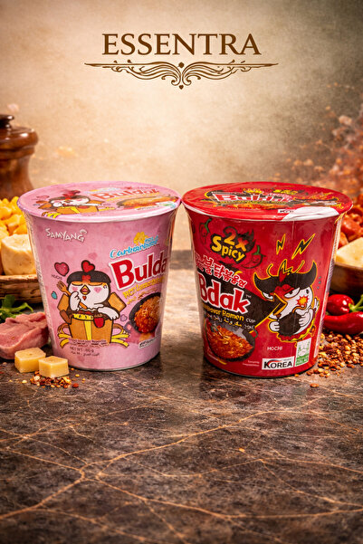 Essentra Home SHİN RAMYUN Cup Noodles – Carbonara & 2X Spicy Set 🍜🔥