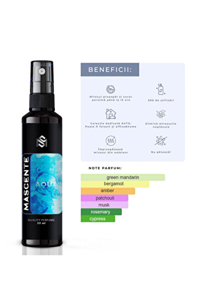 MASCENTE Parfum Auto + Bradut gratuit - AQUA - Inspirat de Armani Acqua di Giò