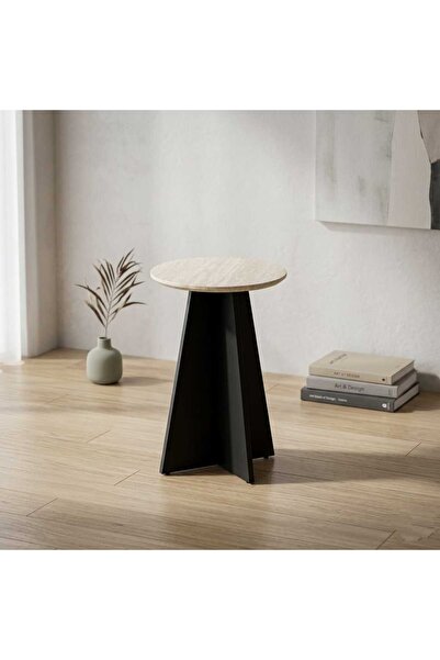 Arnohome Round Top Wooden Side Table (45*55) cm