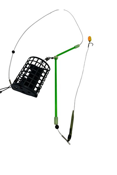 LAZY FISH Feeder Rig with Basket 40g and Spin No.8