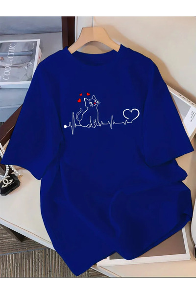 Pink Sky Oversize T-Shirt 100% Cotton Unisex Comfortable Fit Trend New Season...