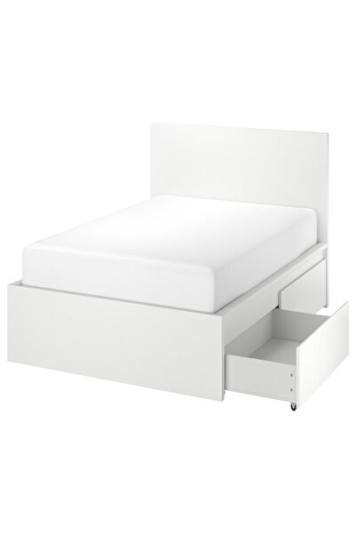 IKEA Beyaz Çok Amaçlı Karyola 140x200 cm