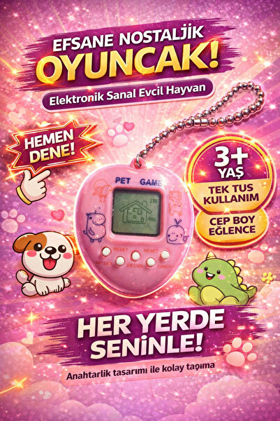 Cici Oyuncak Çocuk Elektronik Sanal Bebek Dijital Evcil Hayvan Oyunu 3+ Yaş E...