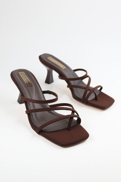 NiceDiffer Women's Sandals Slippers 7cm Heeled Daily Comfortable Slippers