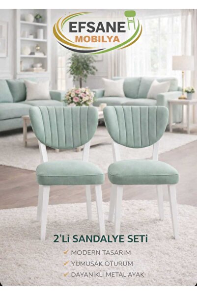 Efsane i.E.G Elma Sandalye 2 ADET SALON Mutfak Yemek Odası Salon Bahçe Balkon...