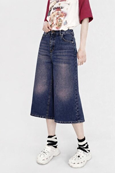 EDVESS Y2K Recycled Baggy Pocket Jean Shorts Bermuda