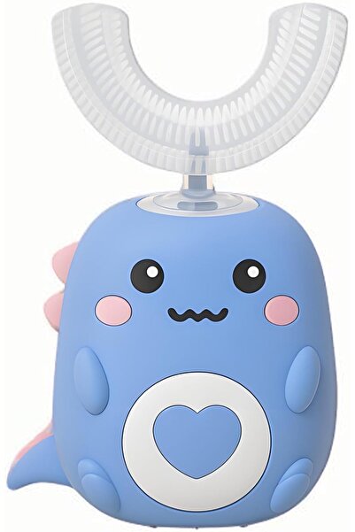 by asly فرشاة أسنان كهربائية صوتية على شكل حرف U للأطفال