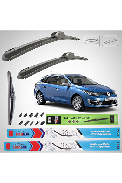 TEAMCAR Renault Megane III Estate Facelift (2014-2016) Πλήρες Σετ Υαλοκαθαρισ...