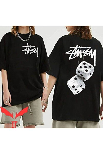 CLASSY.MODA Μαύρο Unisex Oversize T-shirt με στάμπα, Ανδρικό Γυναικείο, Άνετη...