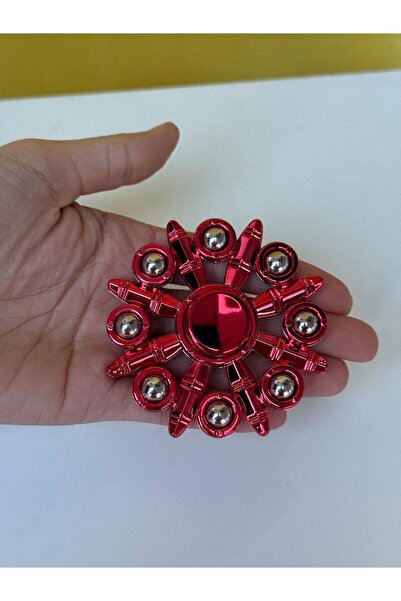 CUFFCUFFTOYS metal stres çarkı metal renklerde uzun dönen 9x9 cm